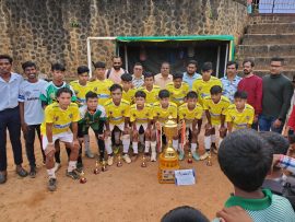 55th FR.Memorial Knock-out Football Tournament-runner Up